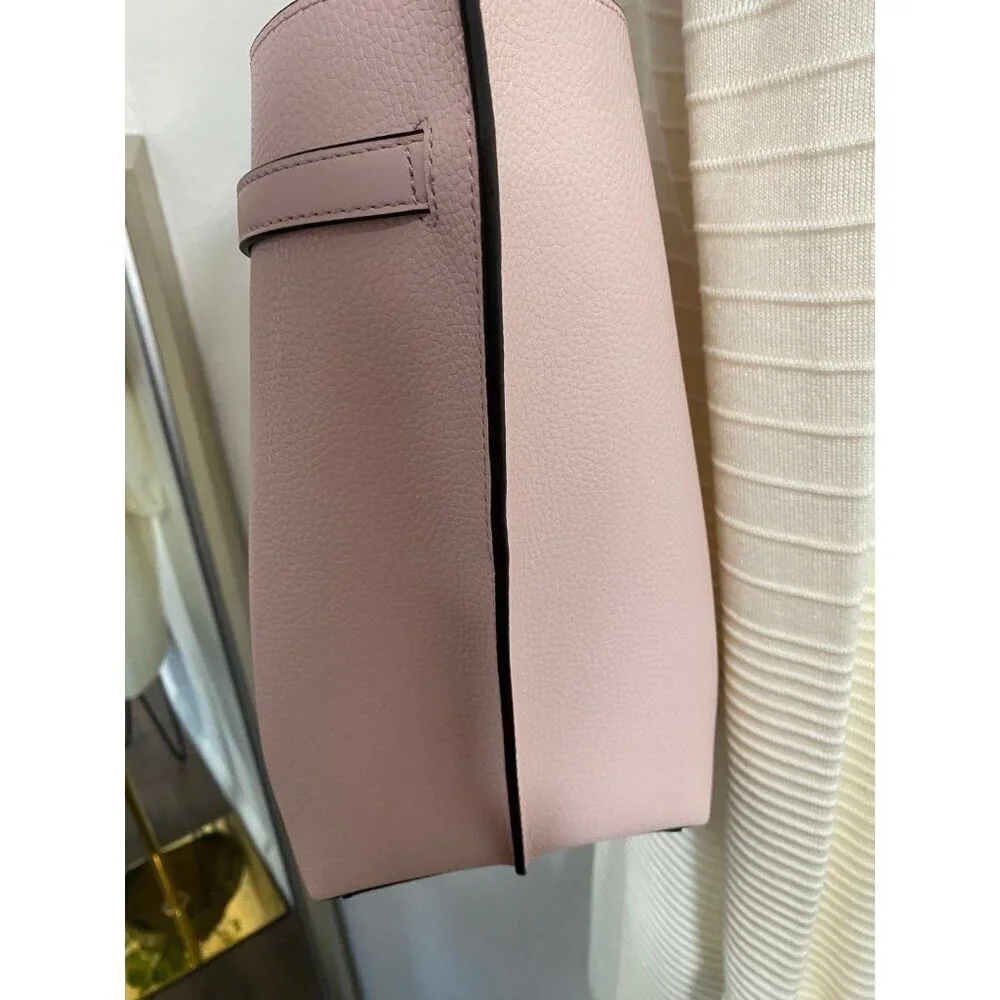 NWT Michael Kors Emilia Large East West Tote Bag Powder Blush Leather $558